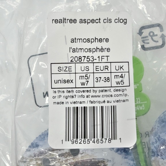 Crocs Realtree Aspect Blue Brown Atmosphere Camo Clogs‎ Womens Size 7 Shoes NWT - Picture 4 of 15